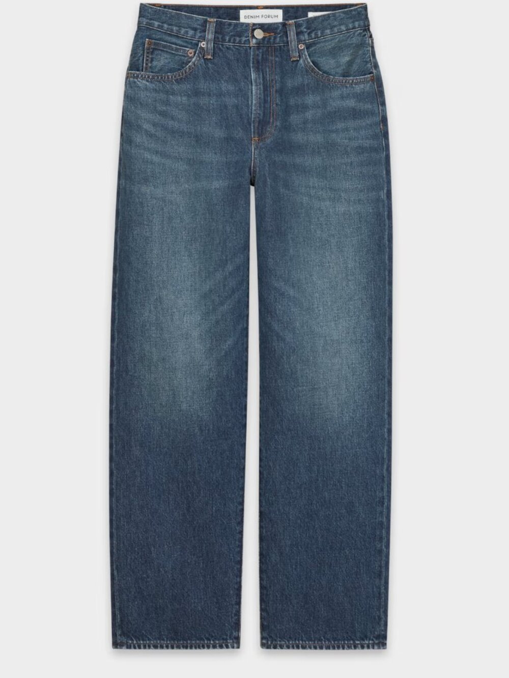 Denim Forum The ’90s Marlo Hi-Rise Baggy Jean Dark Bleu Size 24